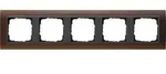 Gira Abdeckrahmen 5f.opak dbr 021513