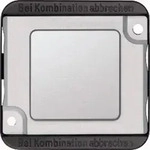 Merten Abdeckung Panzer Silber (matt) 392360 1St.