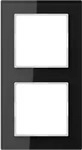 Jung Glasrahmen 2-fach sw AC 582 GL SW