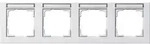 Gira Abdeckrahmen 4f. rws/matt 109422
