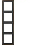 Jung Rahmen 4fach Mess/antik ME 2984 AT