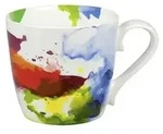 K&ouml;nitz 1120571694 Kaffeebecher On Colour Flow Porzellan, 415 ml, bunt