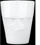 FIFTYEIGHT Henkelbecher 350ml - Grummelig wei&szlig;