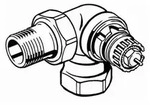 "Danfoss Ventilgeh&auml;use RA-N 15 R 1/2", Winkelausf&uuml;hrung links, matt vernickelt"