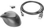 HP Premium Maus Funk Laser Schwarz 3 Tasten 1600 dpi Touch-Oberfl&auml;che