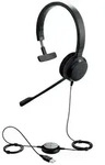 Jabra Evolve 20 Computer On Ear Headset kabelgebunden Mono Schwarz