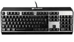 Cougar Attack X3 USB Gaming-Tastatur Deutsch, QWERTZ Silber, Schwarz Beleuchtet,