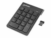 Manhattan Numeric Keypad, Wireless (2.4GHz), USB-A Micro Receiver, 18 Full Size Keys,