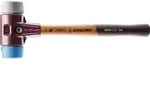 Schonhammer SIMPLEX L.300mm Kopf-&Oslash; 30mm mittelh.HO TPE-soft,blau/TPE-mid,grau
