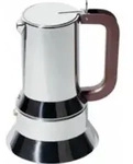 Alessi 9090/6, Mokka-Kanne, Edelstahl, Edelstahl, 6 Tassen, 125 mm, 205 mm
