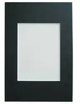 Galerie Passepartout 40x50 SCHWARZ A30x40 cm