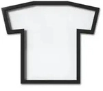 315200-040 - T-FRAME Rahmen f&uuml;r T-Shirts, Gr&ouml;&szlig;e S, schwarz
