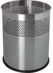 helit Papierkorb H2515700 Metall 15 l Lochdekor silber