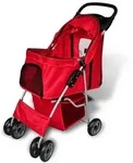 vidaXL Hundewagen Hundebuggy Rot
