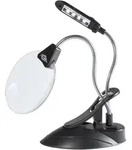 Lupenlampe mit LED Vergr&ouml;&szlig;erung 2+4fach schwarz