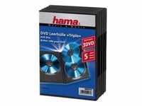 Hama DVD Triple Box - DVD Jewel Case - Kapazität: 3 DVD - Schwarz (Packung mit 5)