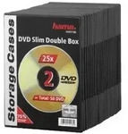 Hama DVD Slim Double-Box - Slim Jewel Case f&uuml;r Speicher-DVD - Kapazit&auml;t: 2 DVD -