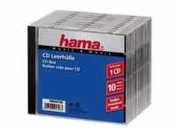 Hama - Behälter CD-Aufbewahrung - Kapazität: 1 CD - Schwarz, durchsichtig (Packung
