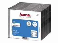 Hama - Slim Jewel Case für Speicher-CD - Schwarz (Packung mit 25)