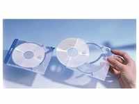 DURABLE CD/DVD Hülle QUICKFLIP STANDARD 528806 bl/tr 10 St./Pack.