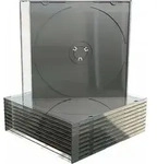 50 MediaRange 1er CD-/DVD-H&uuml;llen Slim Cases transparent
