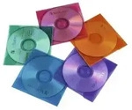Hama - CD-/DVD-H&uuml;lle - Blau, Rot, gr&uuml;n, orange, violett (Packung mit 50)