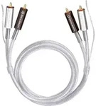 Cinch Audio Anschlusskabel [2x Cinch-Stecker - 2x Cinch-Stecker] 1.00 m Transparent