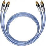 Oehlbach Cinch Audio Anschlusskabel [2x Cinch-Stecker - 2x Cinch-Stecker] 0.50m Blau
