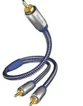 Inakustik 0040802 Cinch Audio Anschlusskabel [2x Cinch-Stecker - 1x Cinch-Stecker]