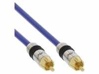 InLine® Cinch Kabel AUDIO, PREMIUM, vergoldete Stecker, 1x Stecker / 3m Audio /