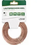 InLine Lautsprecherkabel, 2x 2,5mm , CU, transparent, 10m