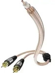 Inakustik 0030822 Cinch Audio Anschlusskabel [2x Cinch-Stecker - 1x Cinch-Stecker]