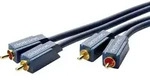clicktronic 70379 Cinch Audio Anschlusskabel [2x Cinch-Stecker - 2x Cinch-Stecker]