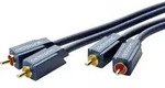 clicktronic 70377 Cinch Audio Anschlusskabel [2x Cinch-Stecker - 2x Cinch-Stecker]