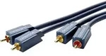clicktronic 70376 Cinch Audio Anschlusskabel [2x Cinch-Stecker - 2x Cinch-Stecker]