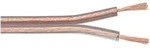 goobay Lautsprecherkabel Transparent CCA 100 m Spule, Querschnitt 2 x 0,75 mm2
