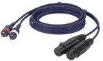 DAP FL25 - 2 RCA male L/R to 2 XLR/F 3P 1,5 m