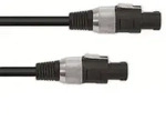 Omnitronic OMNI 3022110N - Lautsprecherkabel 2 x 2,5, 5 m, schwarz5 m - Schwarz
