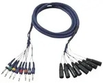 DAP FL62 - 8 XLR/M 3P to 8 Jack mono 3 m