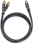 Oehlbach 23708 Cinch Audio Y-Kabel [2x Cinch-Stecker - 1x Cinch-Stecker] 8.00 m