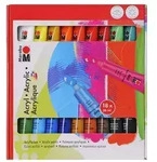 Marabu Acrylfarben-Set, 18 x 36 ml, farbig sortiert
