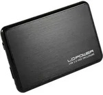 LC-Power LC-25BUB3, externes 2,5-SATA-Geh&auml;use, USB 3.0, alu/schwarz Geh&auml;use /
