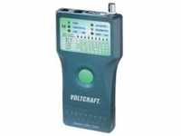 Voltcraft® CT-5 Kabel-Prüfgerät, Kabeltester Geeignet für RJ-45, BNC, RJ-11, IEE