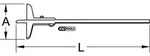 KS Tools 300.0577 Tiefenmessschieber, 0-500mm