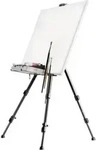 Walimex Atelierstaffelei Atelierstaffelei Arbeitsh&ouml;he=50 - 155 cm Schwarz inkl.