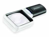 Taschenleuchtlupe mobilux® LED, asphär. 4x, 16 dpt., D=75x50 mm