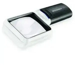 Taschenleuchtlupe mobilux&reg; LED, asph&auml;r. 4x, 16 dpt., D=75x50 mm