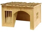 Kerbl Nagerhaus mit Heuraufe Nature 43 x 34,5 x 27 cm 82759