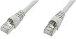 Teleg&auml;rtner 100008981 RJ45 Patchkabel CAT 6a S/FTP 10.00m Grau Flammwidrig, mit