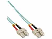 InLine® LWL Duplex Kabel, SC/SC, 50/125μm, OM3, 15m Kabel Patchkabel LWL SC/SC